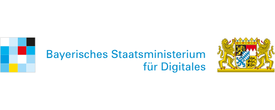 Logo Bayerisches Staatsministerium für Digitales - zur Webseite des Ministeriums