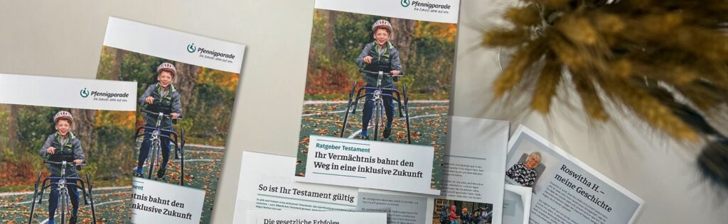 Broschüren der Pfennigparade: Ratgeber Testament