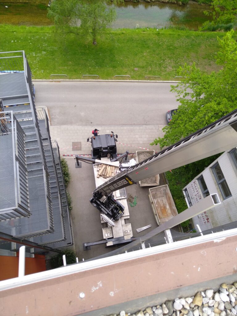 Blick von der Dachterrasse